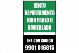 Bienes Inmuebles, Venta, JUAN PABLO II rento departamento, amuyeblado,  Inf. con Cauich TEL 9901016815 ID:3085084
