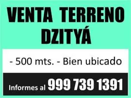 Terrenos, Venta, Vendo de terreno en Dzityá
-500 mts
-Bien ubicado
Informes al 999 739 1391